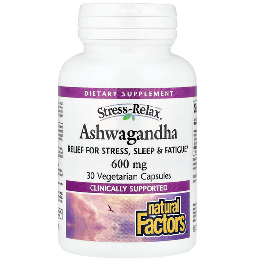 Natural Factors Stress-Relax Ashwagandha KSM-66 600 MG 30 Kapsül