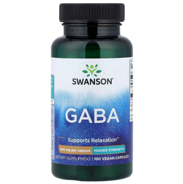 SWANSON, GABA, 500 Mg, 100 Vegan Kapsül
