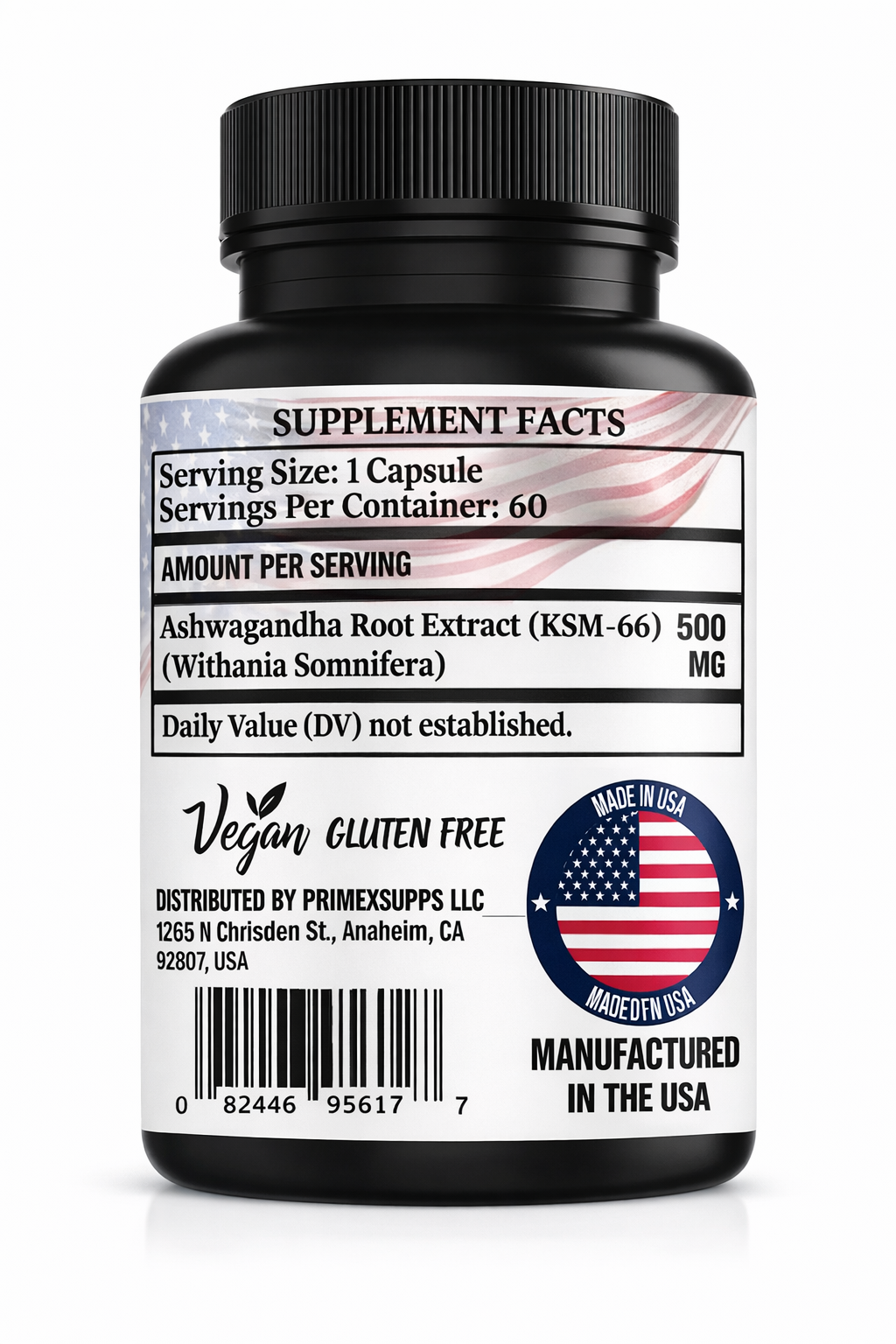 Primexsupps KSM - 66 ASHWAGANDHA 60 KAPSÜL