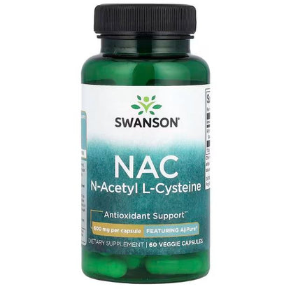 SWANSON NAC N-Acetyl L-Cysteine) 60 Kapsül