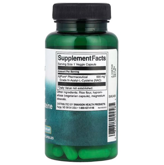 SWANSON NAC N-Acetyl L-Cysteine) 60 Kapsül