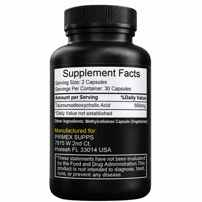 Primexsupps Tudca 500 Mg 60 Kapsül Tauroursodeoxycholic acid