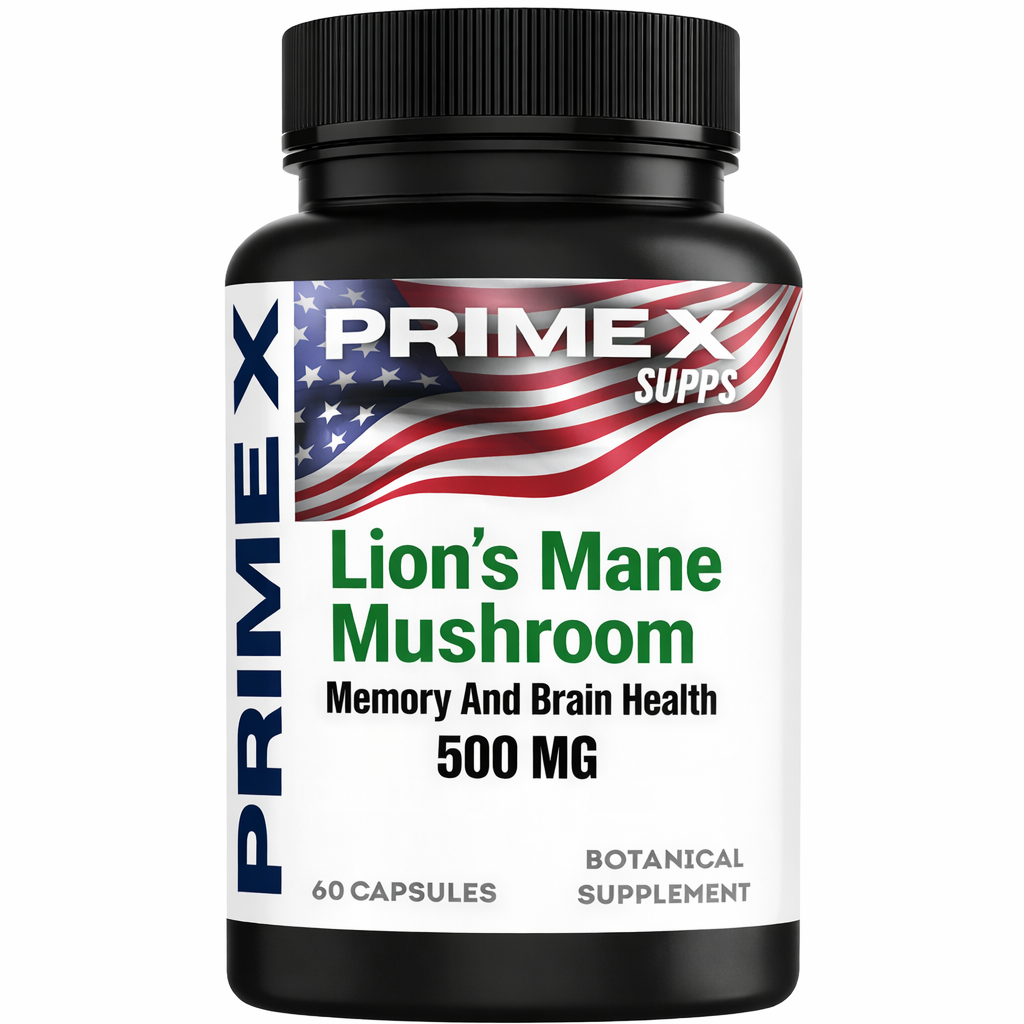 Primexsupps Aslan Yelesi Mantarı Lion's Mane Mushroom 500 Mg 60 Kapsül